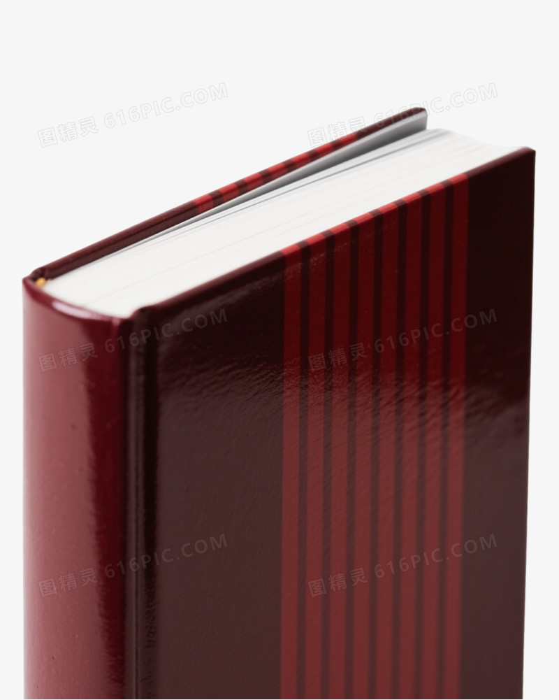 深红精装书产品实物元素