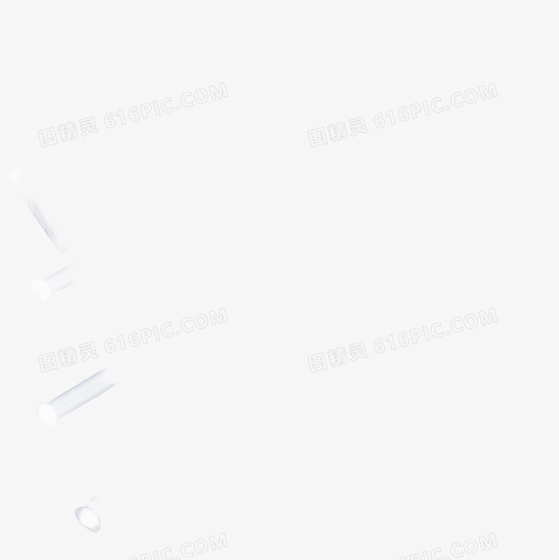 白色聚光灯光束效果元素