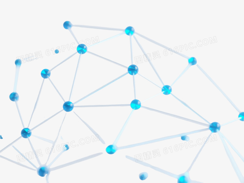 蓝光节点网络漂浮元素