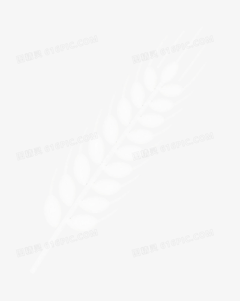 白色麦穗图标元素