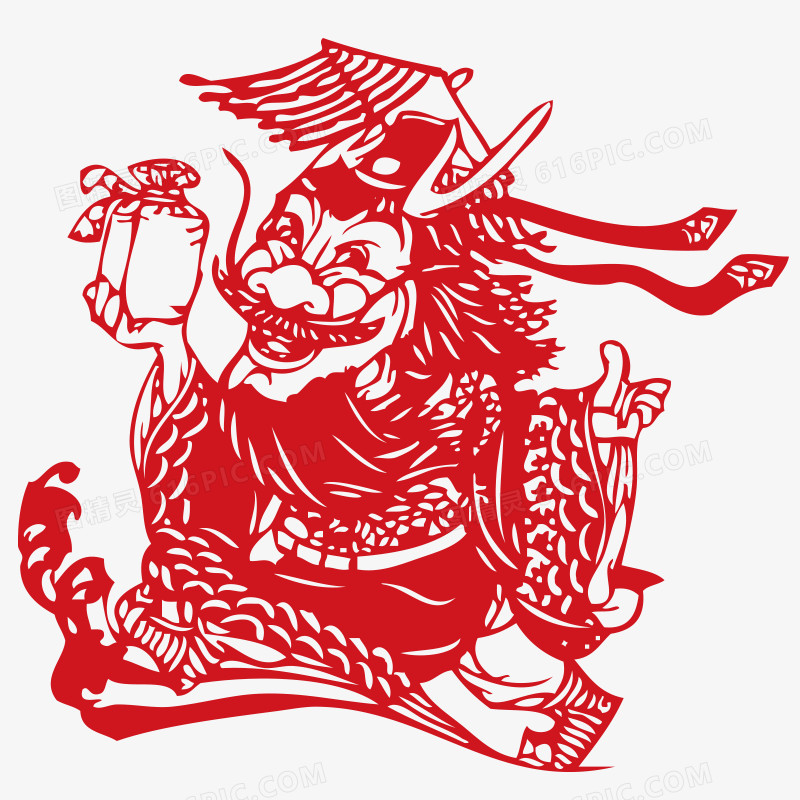 龙剪纸