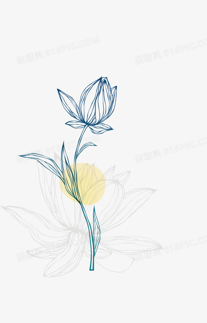 手绘花朵