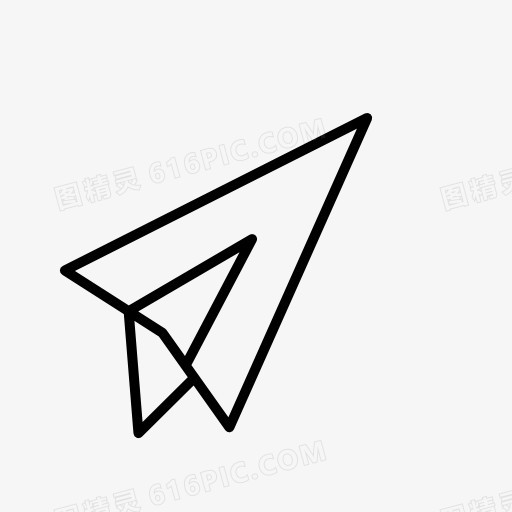 纸飞机标志图标