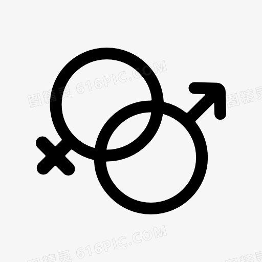 女性符号和男性符号图标