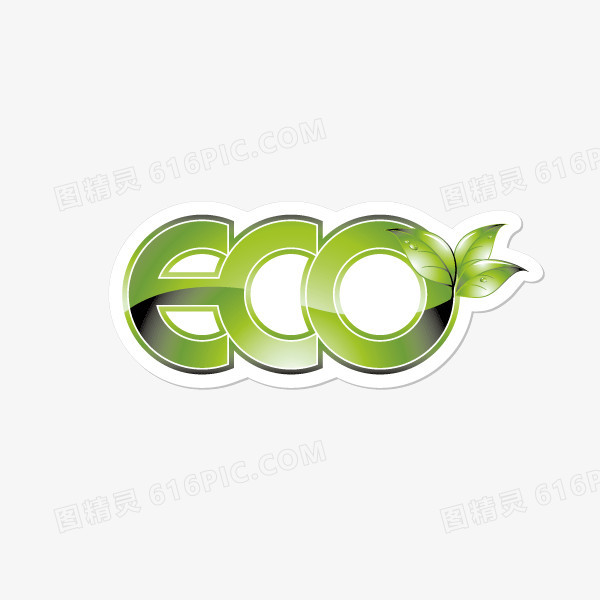 eco 绿色 树叶