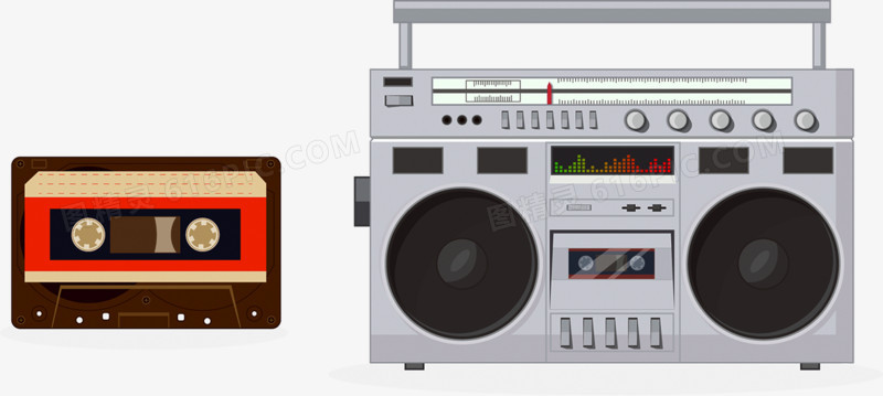复古收音机磁带