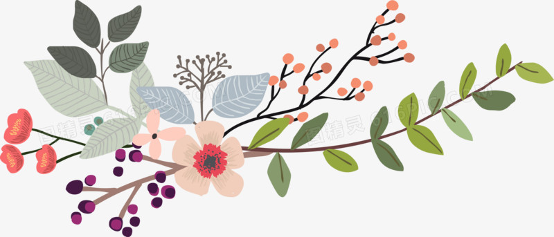 手绘花束