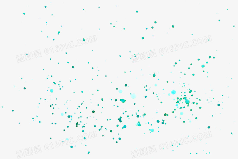 绿色水墨斑点