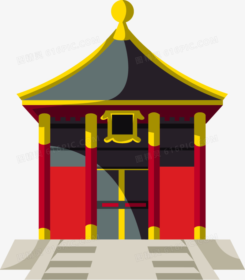 中国式建筑宫殿大门