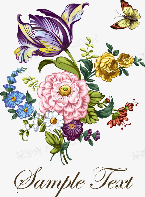 手绘花