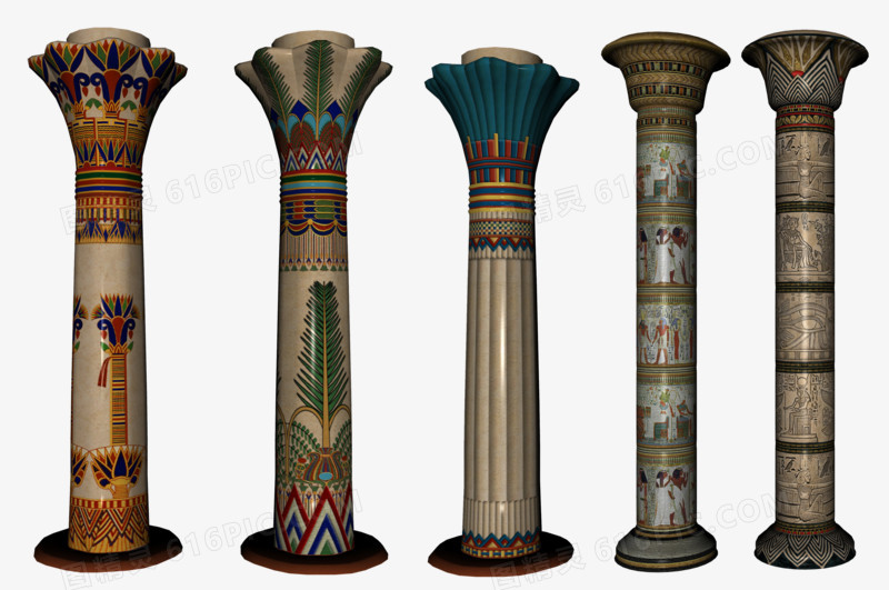 欧式复古花纹罗马柱柱子