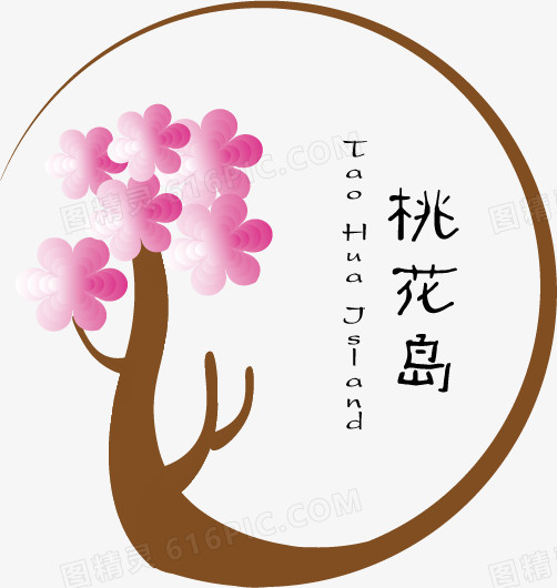 桃花岛logo