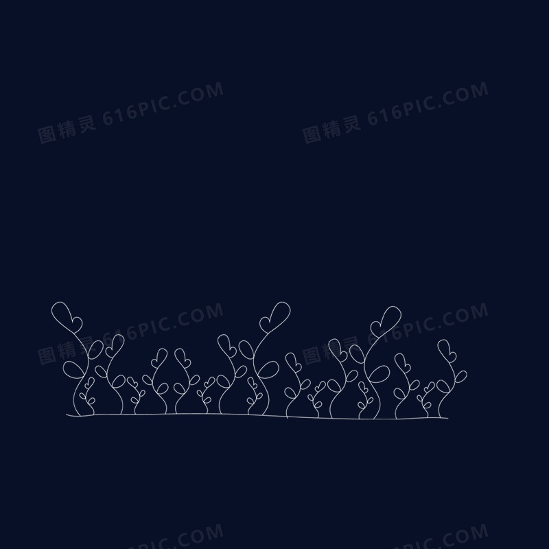 简笔花草
