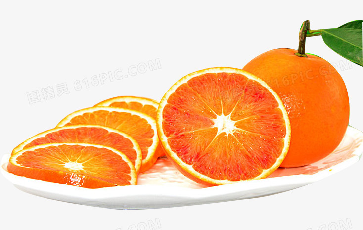 橙子果盘免扣素材