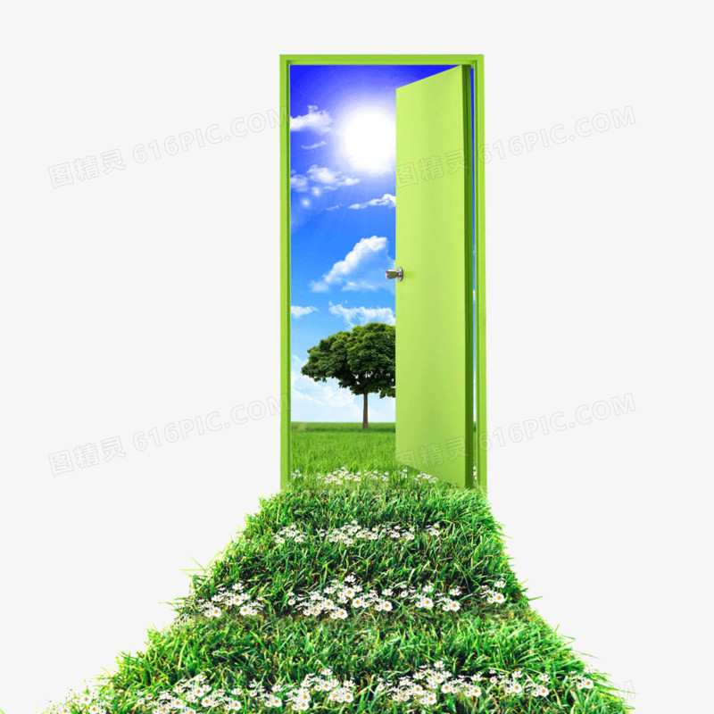 门与自然的创意