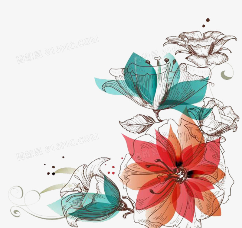 花纹花纹psdps花纹创意动花纹手绘创意logo手绘花卉素材创意花卉图片