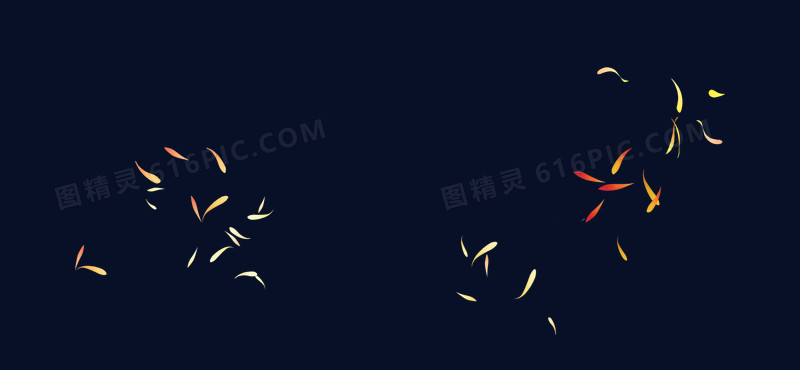金秋漂浮素材