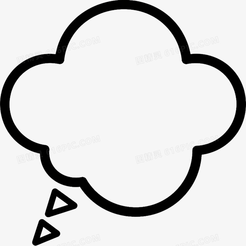 云朵对话框漂浮元素
