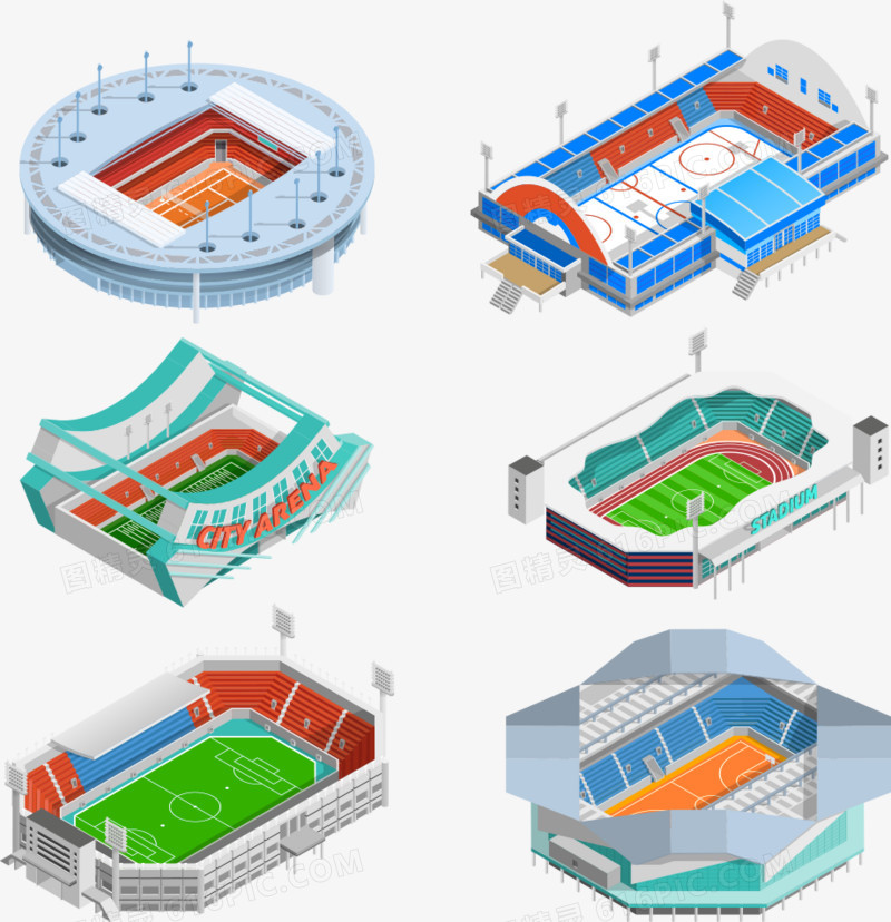 矢量体育场景