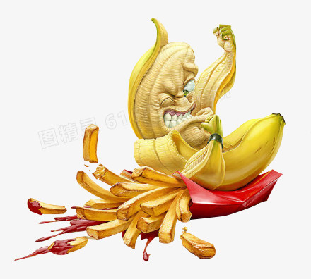 创意香蕉薯条