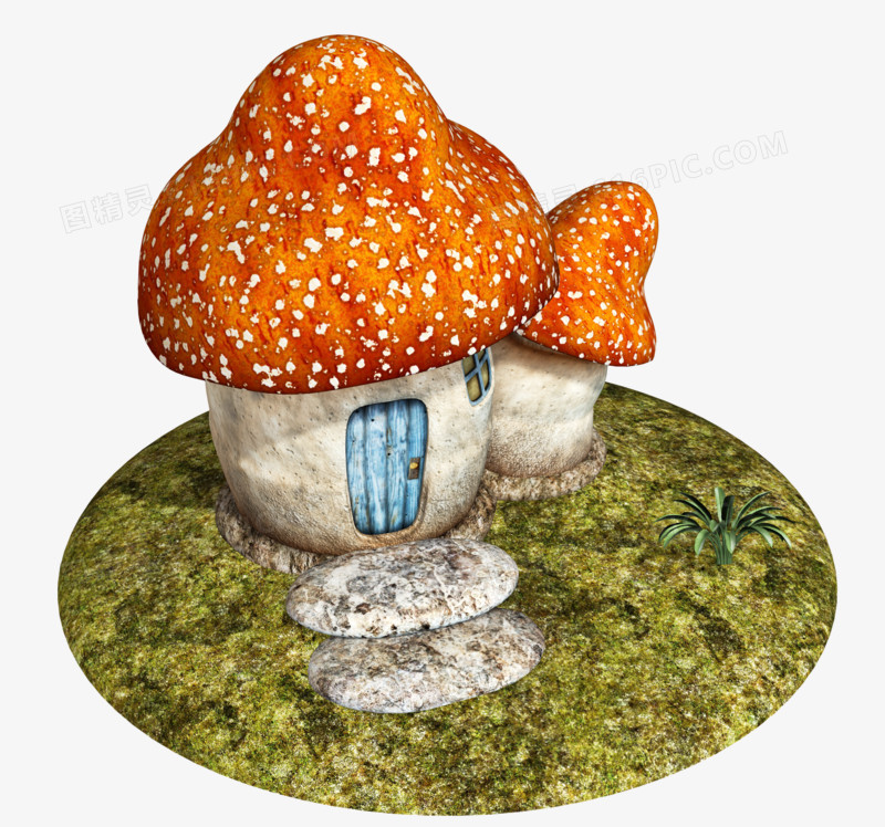 精灵住的蘑菇房子