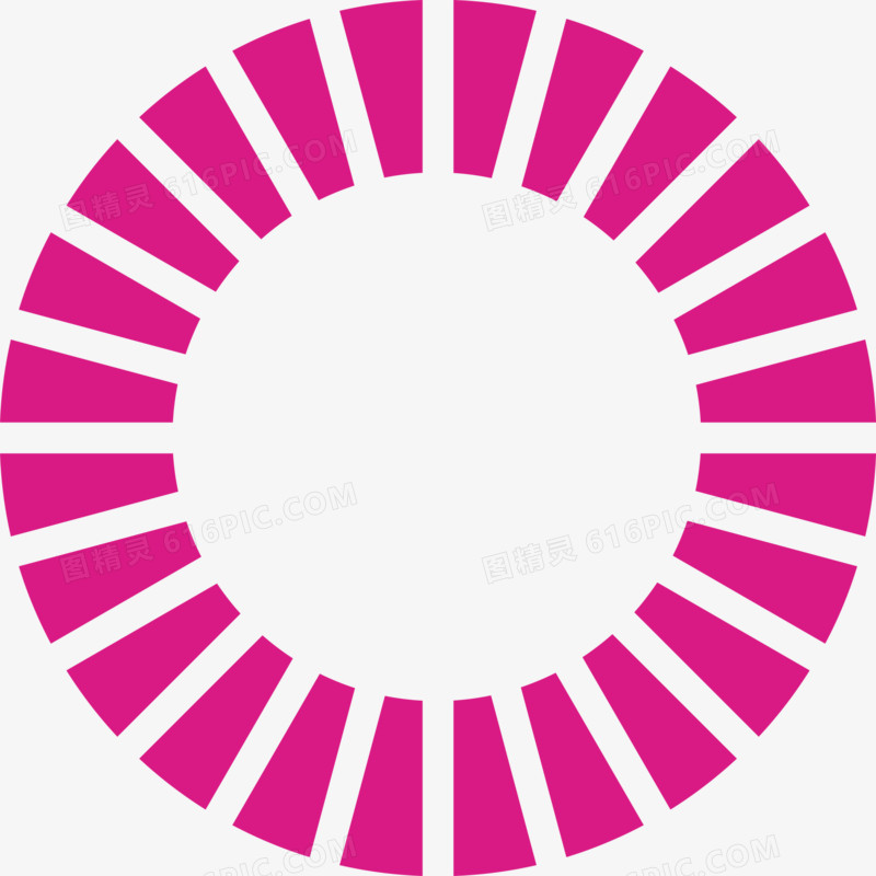 粉色圆圈虚线圆素材