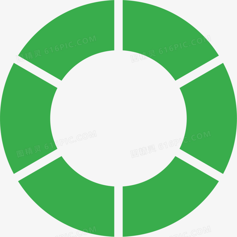 绿色圆形矢量虚线圆素材