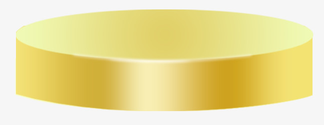金色圆柱形台面