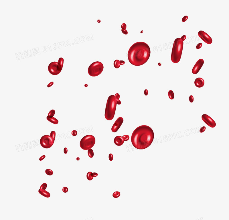 矢量红细胞素材