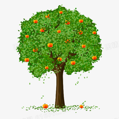 果实树木矢量图