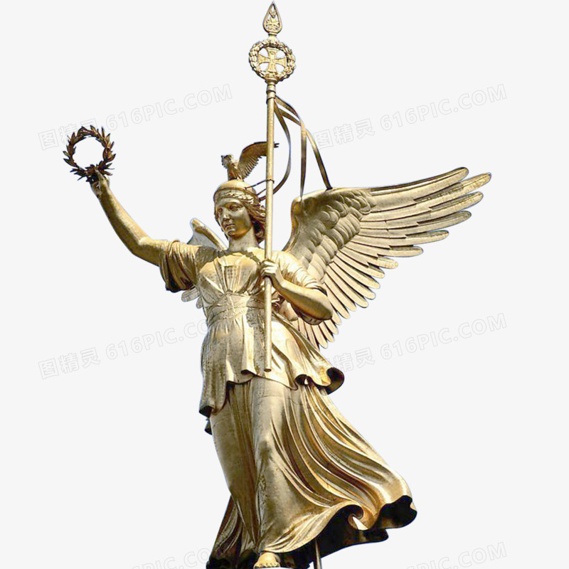 天使女神像石膏雕塑