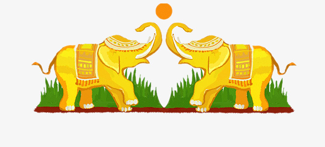泰国手绘大象
