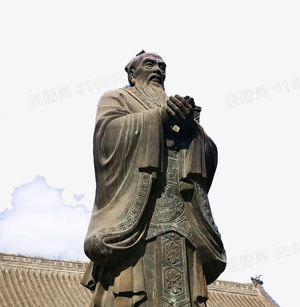 北京孔庙国子监孔子塑像