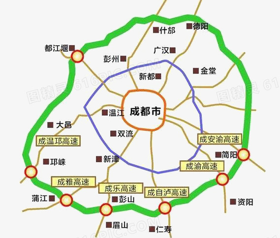 成都高速路地圖