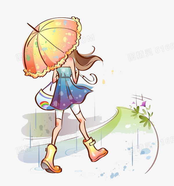 雨中的女孩