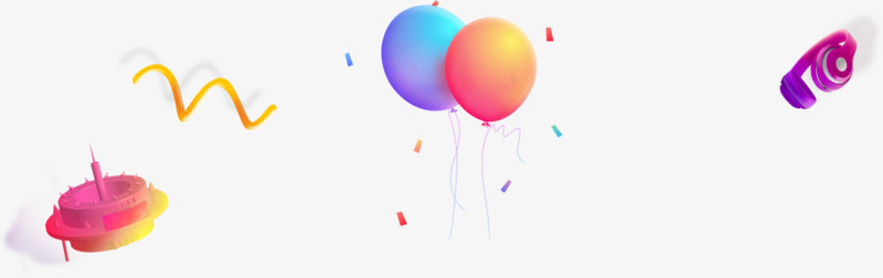 炫彩漂浮气球飞碟
