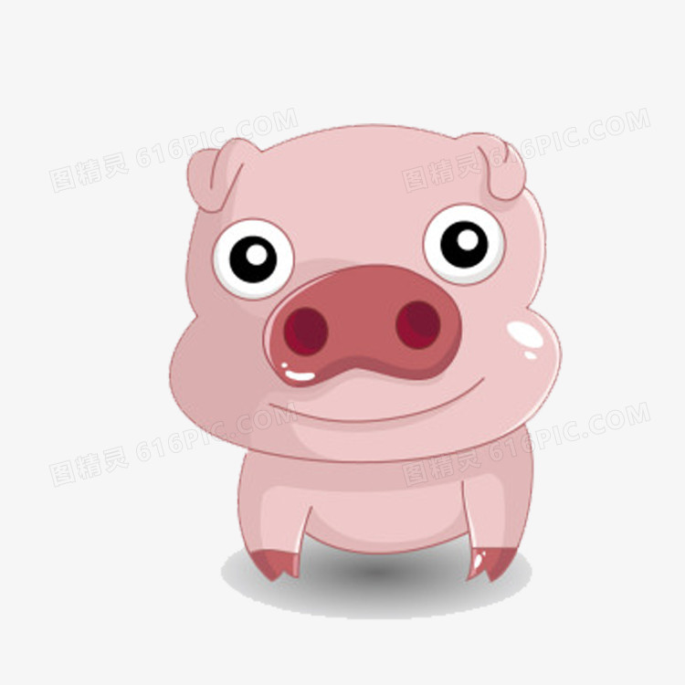 粉红色可爱的小猪