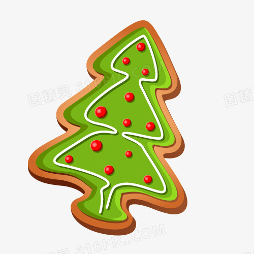 圣诞树饼干圣诞节元素素材