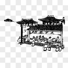 pngpsd老舍茶馆pngpsd茶文化宣传展板png古代茶铺pngai您是不是想找