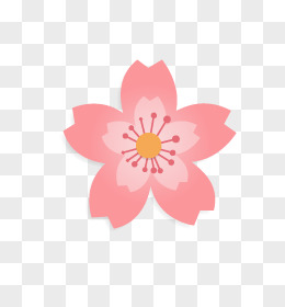 唯美粉色樱花边框元素pngai樱花花朵pngai玫瑰樱花花瓣飘落背景图png