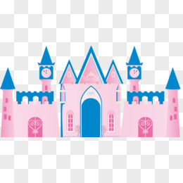 粉色教堂png卡通城堡png粉色童话世界pngeps粉色童话城堡矢量素材png