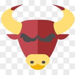 卡通牛矢量图