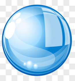 蓝色玻璃球