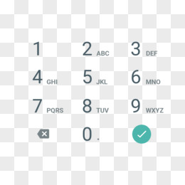 手机页面数字键盘素材