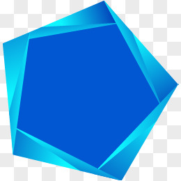 蓝色完美几何方块图片
