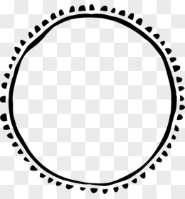 黑色圆圈圆形矢量虚线圆素材