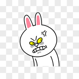 生气的小兔子简笔画图片