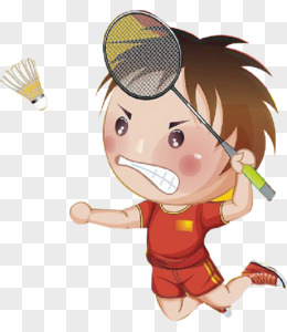 羽毛球卡通