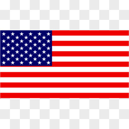 美国国旗简笔画 彩色图片