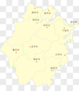 矢量地图浙江省